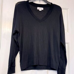 Velvet by Graham & Spencer Black Long Sleeve Top